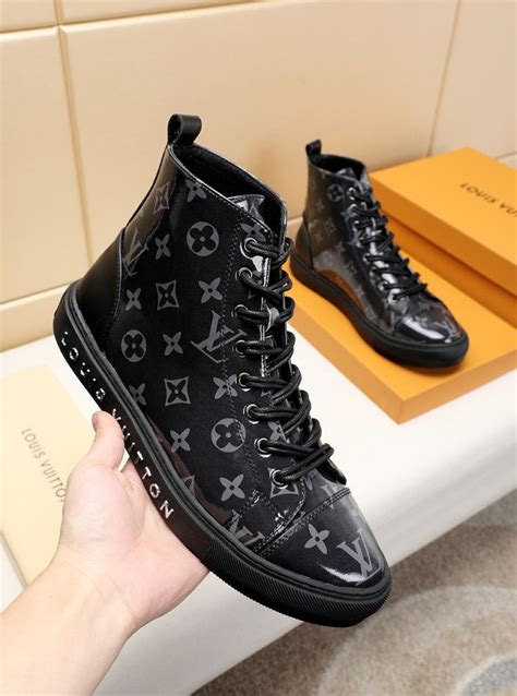 white lv high tops|lv high top sneakers men's.